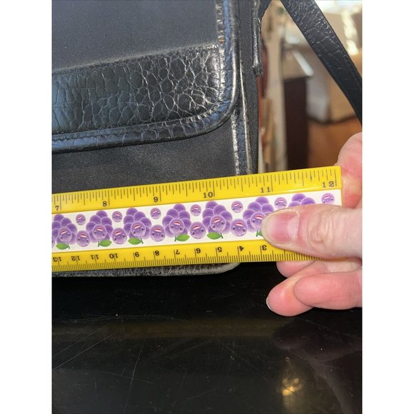 Lauren Ralph Lauren Vintage Black Nylon Baguette Bag With Shoulder Strap - Picture 2 of 16